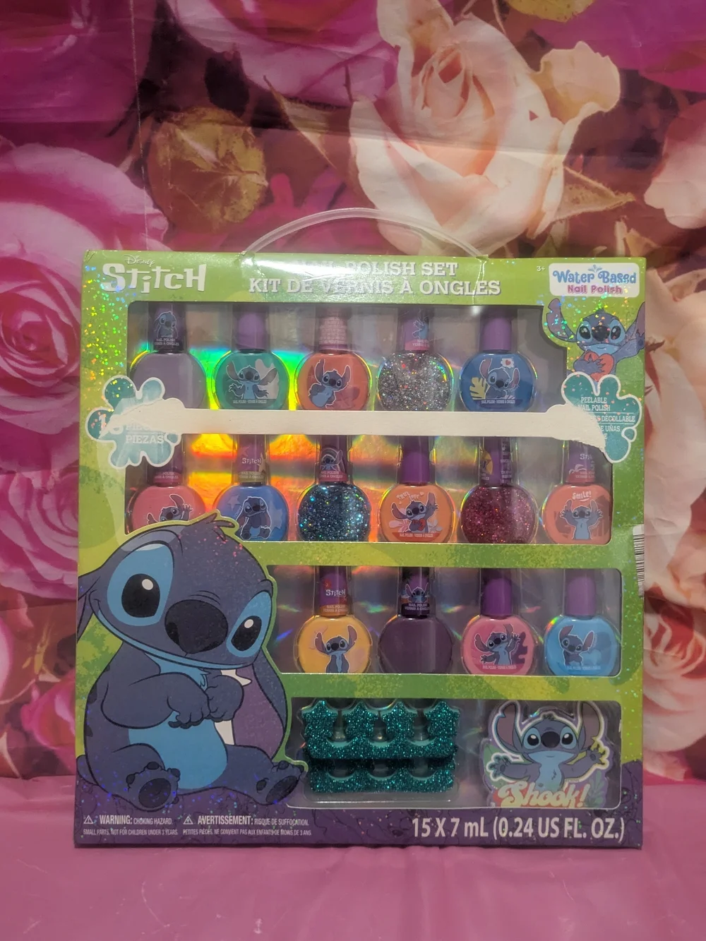 Disney Stitch Kids Nail Polish Set - Purple & Multicolor